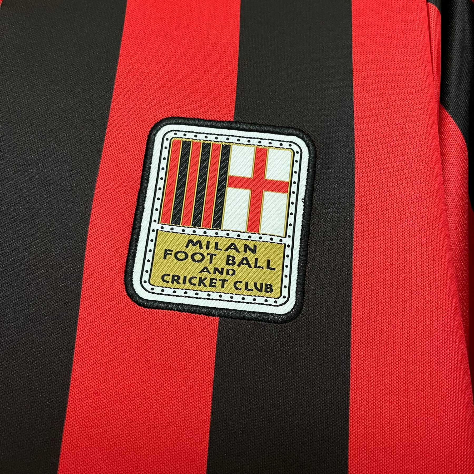 CAMISA MILAN RETRÔ MANGA LONGA 125 ANOS