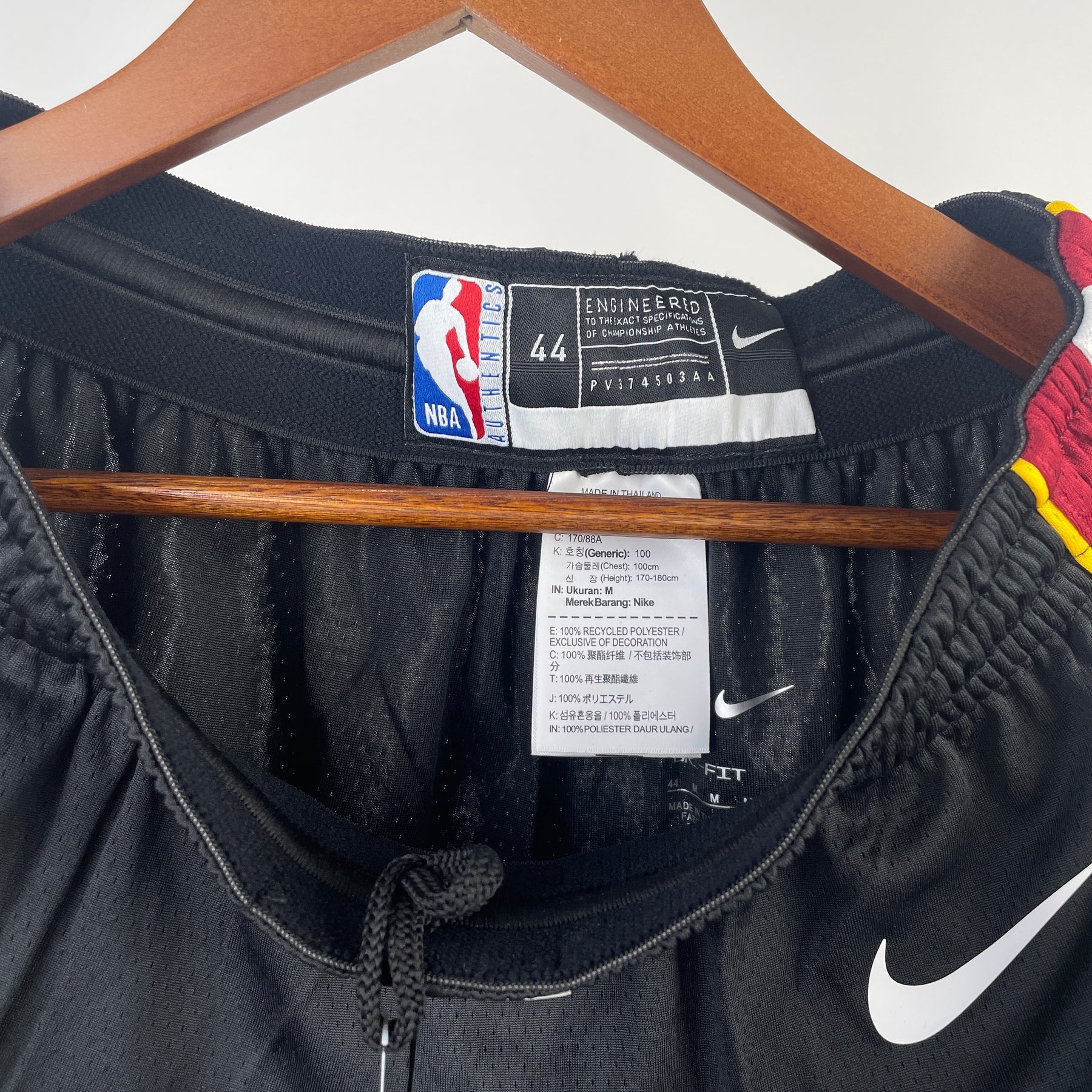 NBA SHORT MIAMI HEAT BLACK 23/24