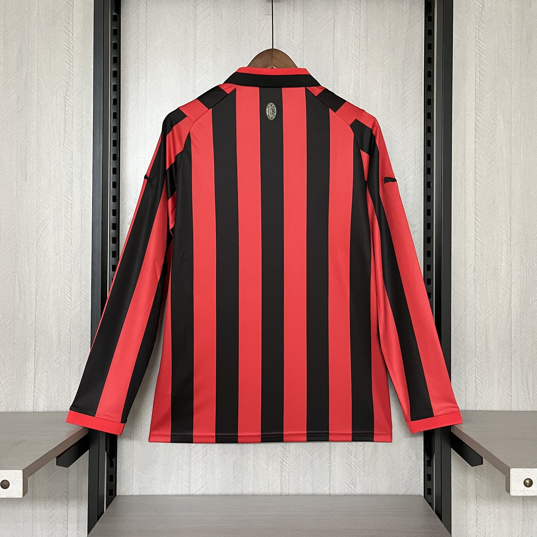 CAMISA MILAN RETRÔ MANGA LONGA 125 ANOS