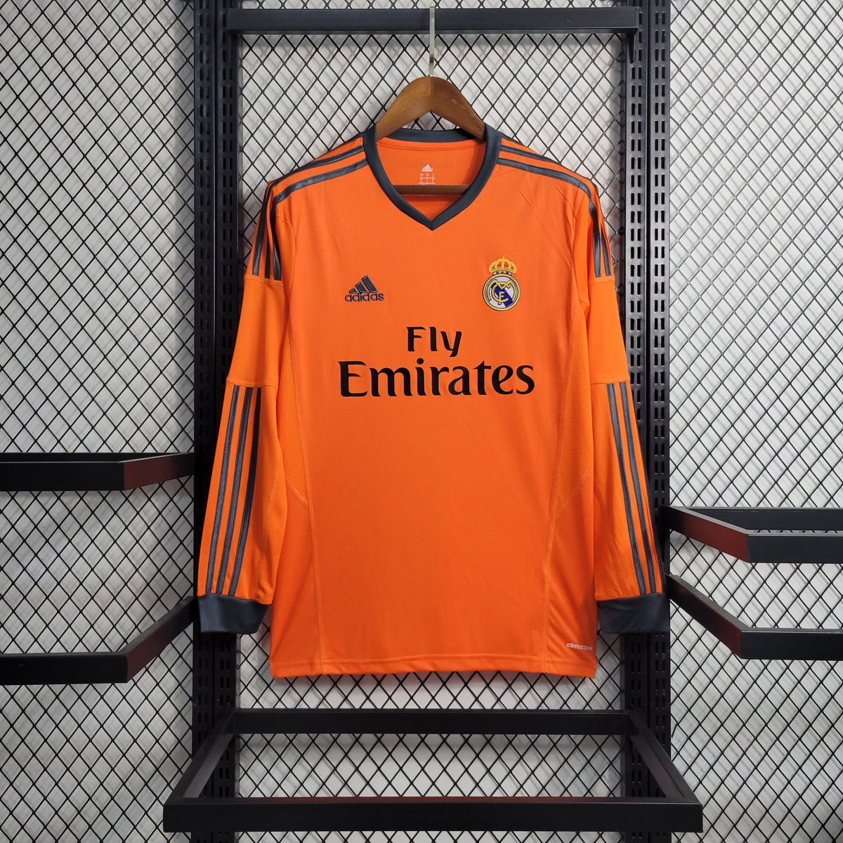 CAMISA REAL MADRID MANGA LONGA RETRÔ AWAY 13/14