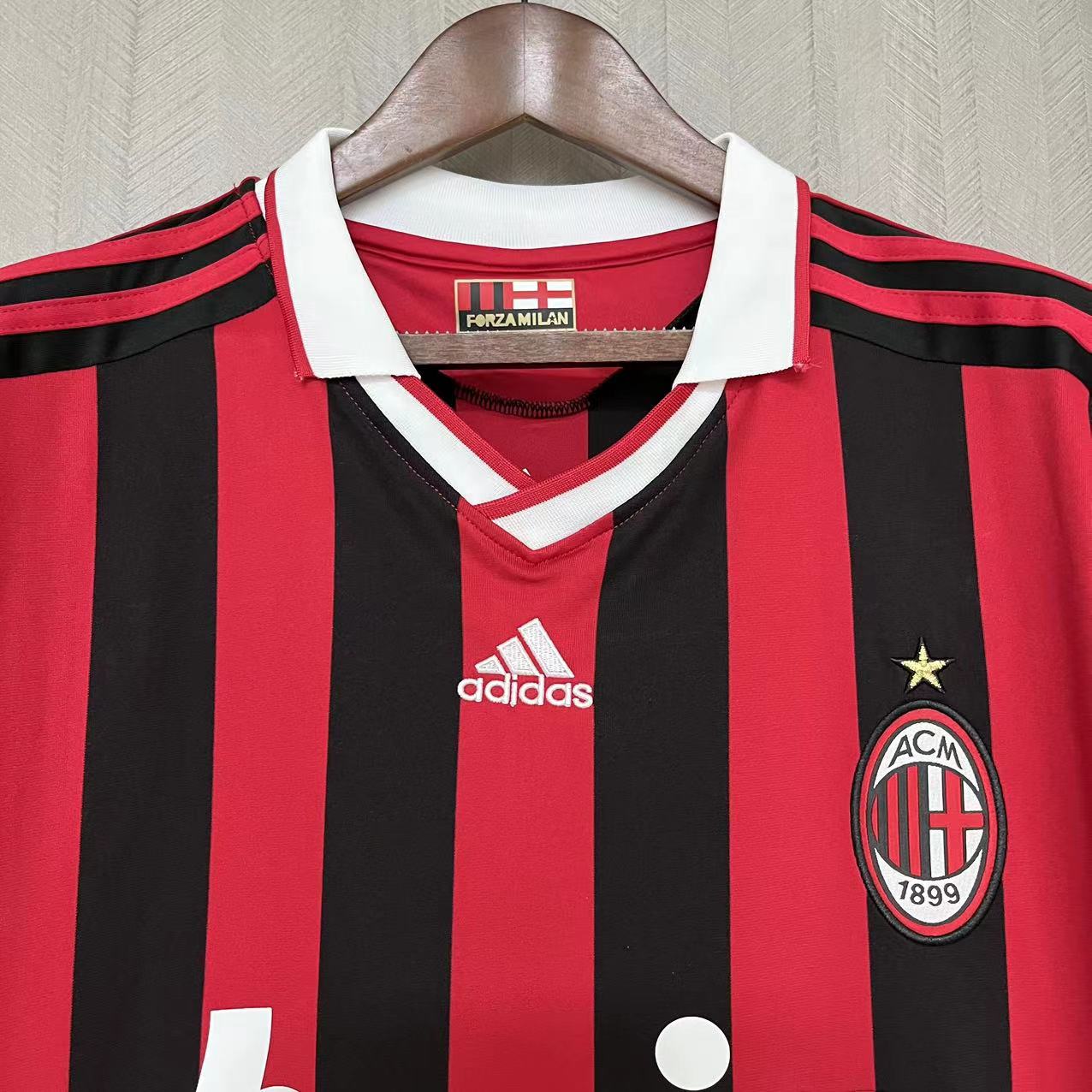 CAMISA MILAN RETRÔ HOME 09/10