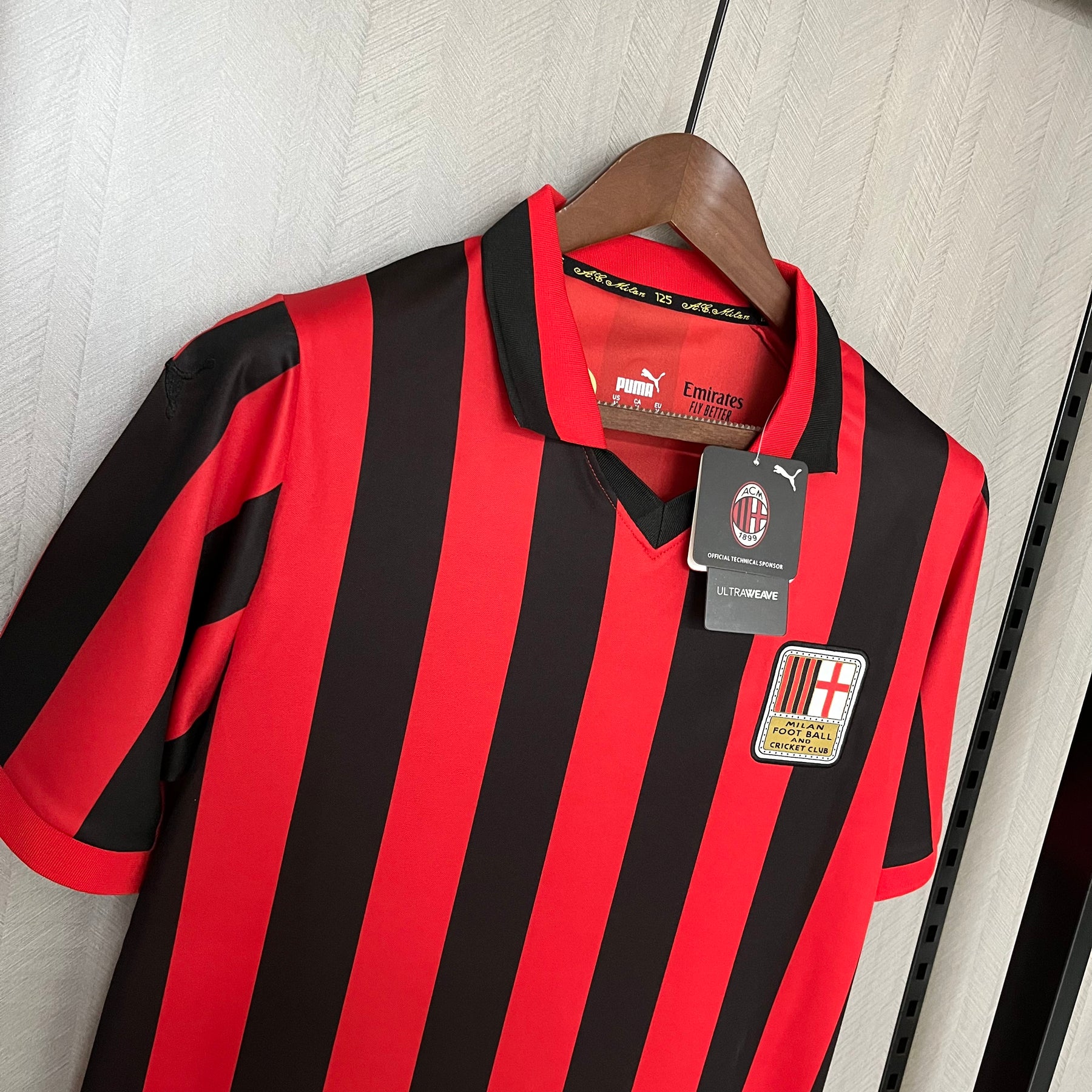 CAMISA MILAN RETRÔ 125 ANOS