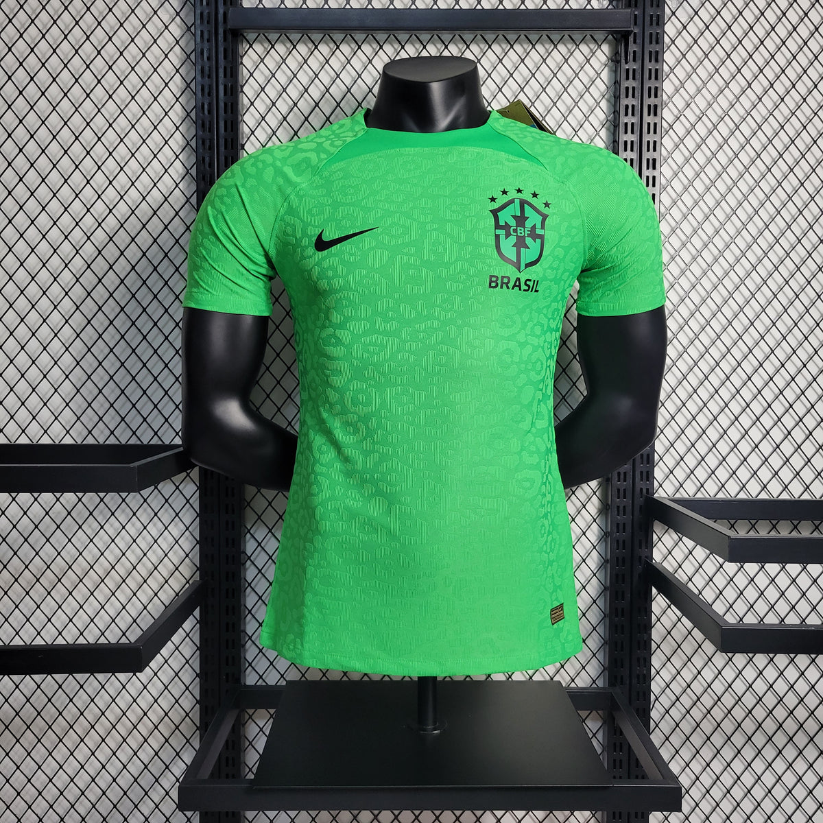 CAMISA BRASIL VERSÃO JOGADOR VERDE GOLEIRO 22/23